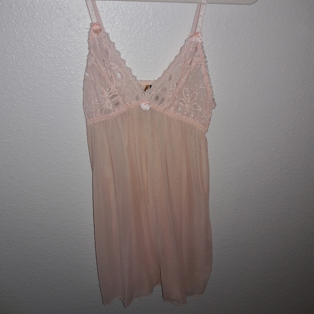 💛💕NWOT Lacey Peach Lingerie Dress💛💕